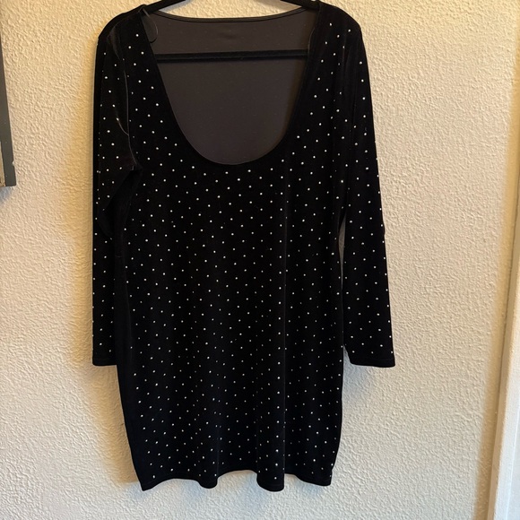 H&M Velvet Rhinestone Dress - Picture 7 of 11
